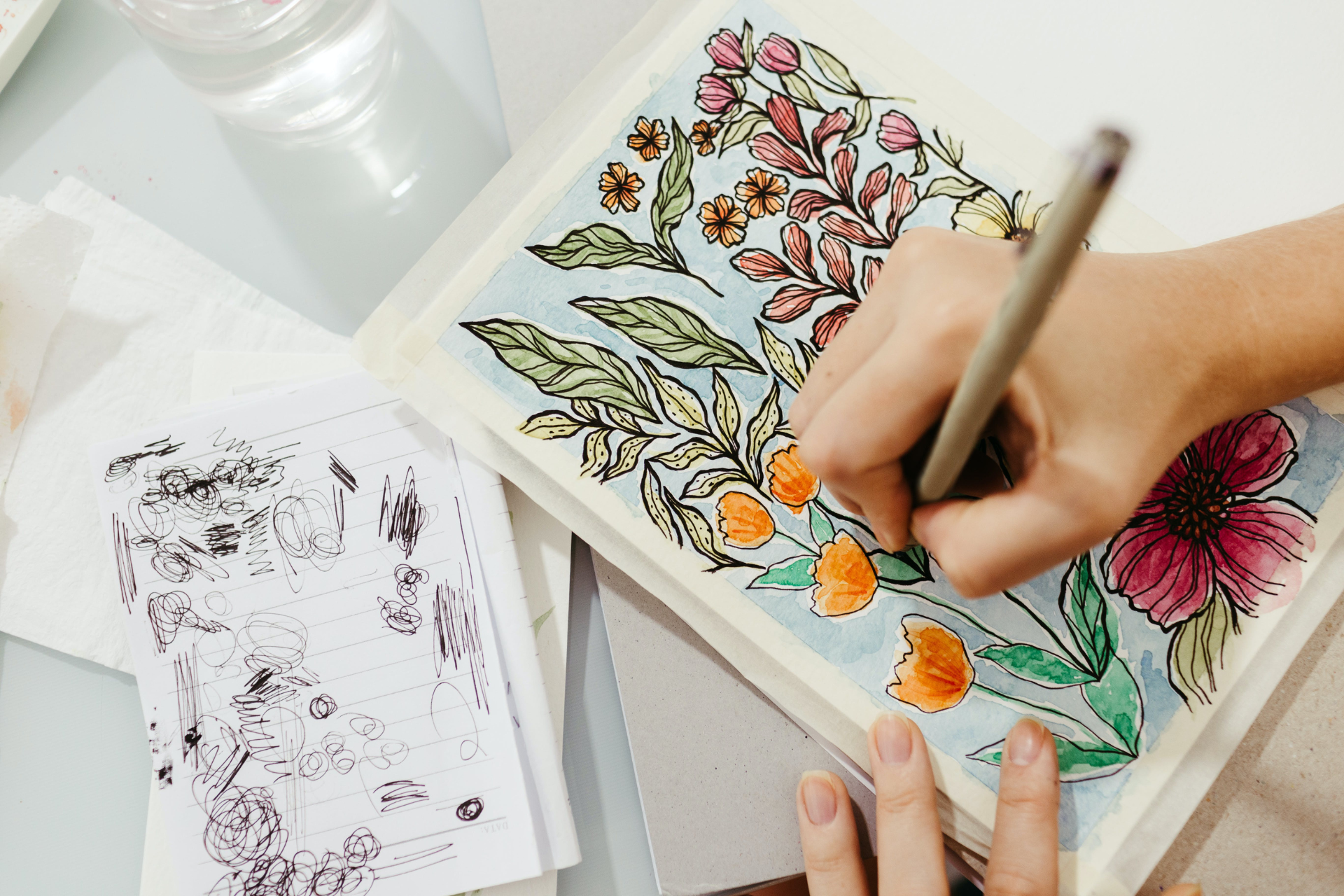 Artistic activities to cope with stress